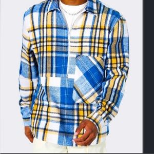 1/4 zip spring tone over shirt